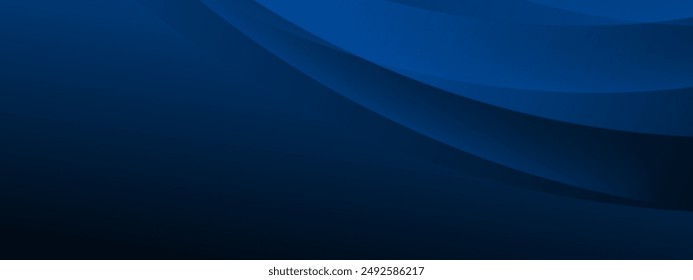 Blue overlaping layers abstract background