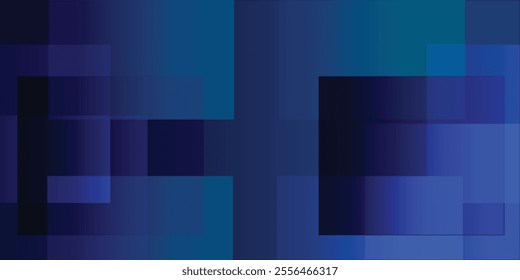 Blue overlaping layers abstract background
