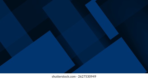 Blue overlaping layers abstract background