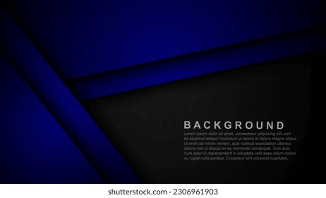 
blue overlapping layers vector background with space for text and message design. vector illustration eps 10.