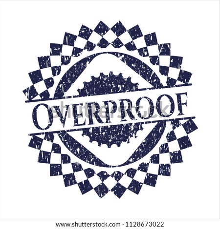 Blue Overproof distressed rubber texture