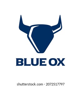 Blue Ox Head Logo Inspiration, Bullock Silhouette