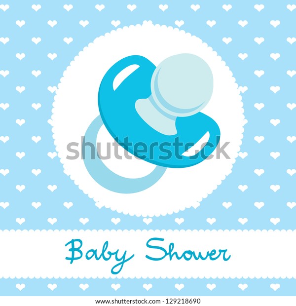 blue pacifiers for baby shower