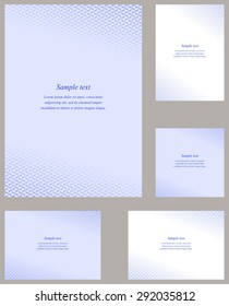 Blue page corner design template invitation, greeting, presentation, card, letter, paper, brochure, etc...