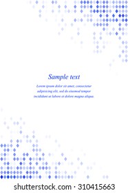 Blue page corner design template invitation, greeting, presentation, card, letter, paper, brochure, etc...