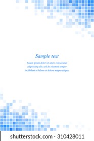 Blue Page Corner Design Template Set