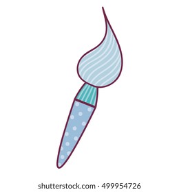 blue paint brush