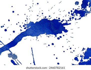 Blue paint splash background, liquid splash