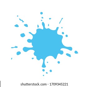 Blue paint splash. vector illustration