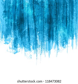 Blue Paint Splashes Background. Vector eps10