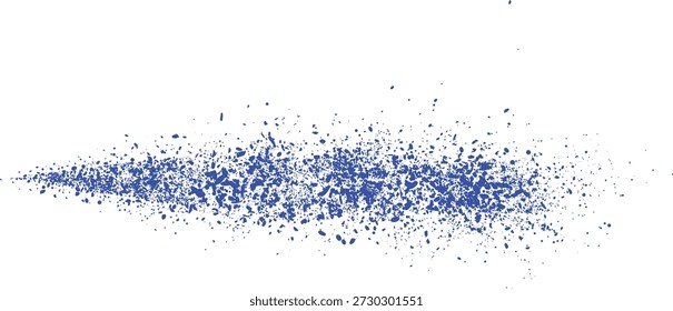 azul Paint Splatter Textura abstrata isolada no fundo branco