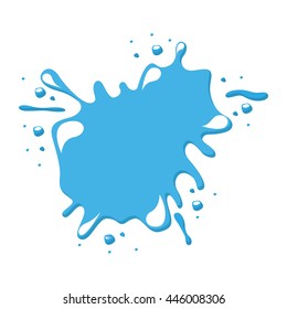 blue paint stain isolated icon design, vector illustration  graphic 