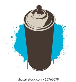 blue paint (vector)