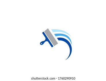 Blue paint vector symbol icon