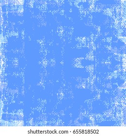Blue painted grunge background. Vector background from blue brush strokes