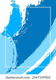 Blau lackierte farbige Vektorhintergründe mit weißem dünnen Linienrahmen.