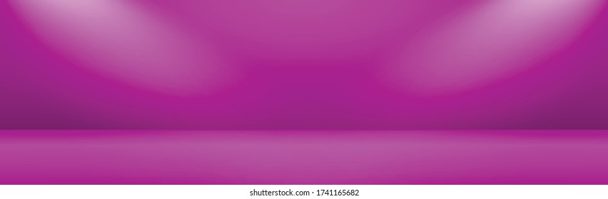 Fondo de estudio panorámico azul con brillo blanco