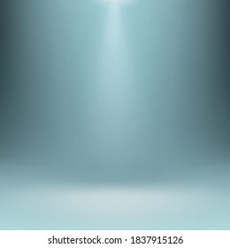 Blau-Panoramabildschirm auf weißem Hintergrund