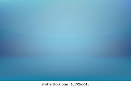 Blue panoramic studio background with white glow