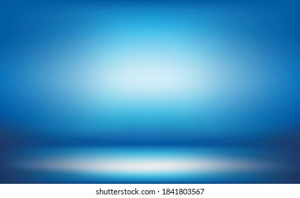Blau-Panoramabildschirm auf weißem Hintergrund
