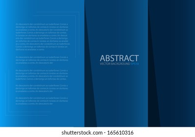 Blue paper background origami on overlap texture and pattern dimension grey vector illustration message board for text and message design modern website