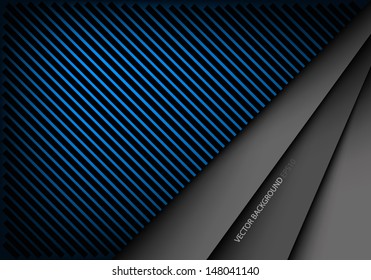 blue paper background overlap dimension vector illustration message board for text and message design modern website