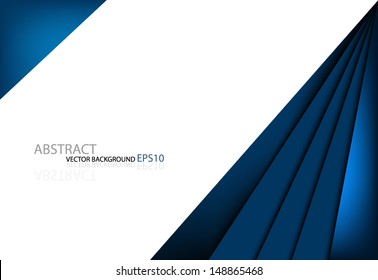blue paper background overlap dimension vector illustration message board for text and message design modern website