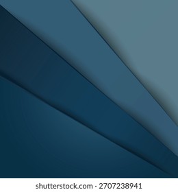 Fondo de papel azul superposición dimensión Ilustración vectorial tablero de mensajes para texto y diseño de mensajes Sitio web moderno

