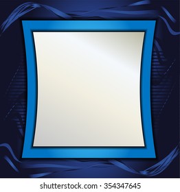 blue paper background overlap dimension vector illustration message board for text and message design modern website
