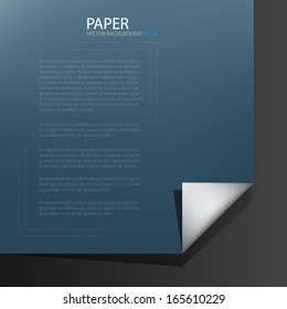 blue paper background vector origami on black texture pattern for modern text and message design 
