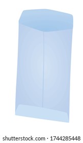 Blue paper bag. vector illustration