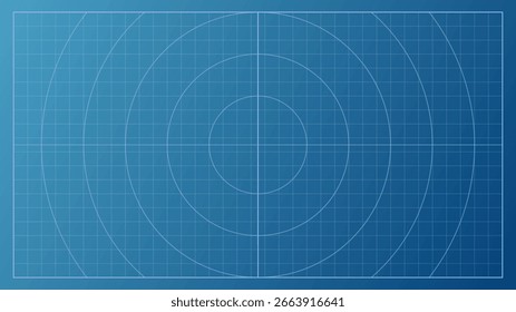 Fondo azul del plan del papel con la rejilla exacta del gráfico. Este Vector blueprint bg es adecuado para diagramas de arquitectura, Planes de proyectos y diseños CAD.