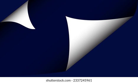 blue paper curl background for all design work