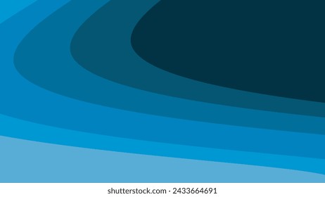 Blue paper cut abstract background vector image for backdrop or presentation