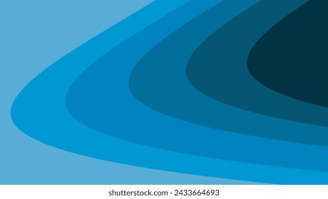 Blue paper cut abstract background vector image for backdrop or presentation