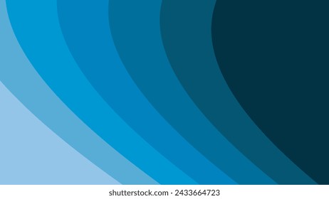 Blue paper cut abstract background vector image for backdrop or presentation