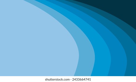 Blue paper cut abstract background vector image for backdrop or presentation
