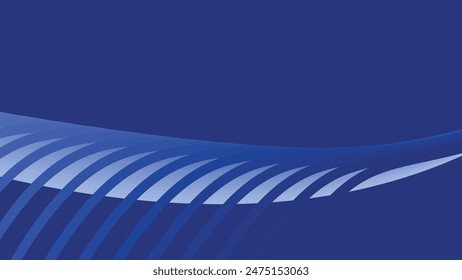 Blue paper cut abstract background for backdrop or presentation
