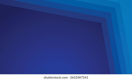 Fundo abstrato do corte do papel azul com camadas para o design elegante moderno e criativo