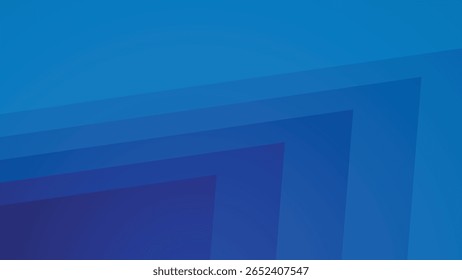 Blue Paper Cut Abstract Background with Layered for Modern Elegant and Creative Design