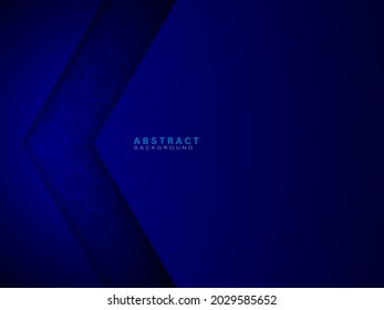 blue paper cut abstract gradient background
