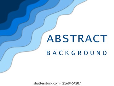 Blue paper cut vector graphic template concept style background, 3d element shape template abstract papercut business background, idea green abstract design element business concept background.