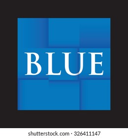 blue paper folded background