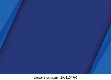 Blue paper layer abstract background. Paper cut layered with space for text.

