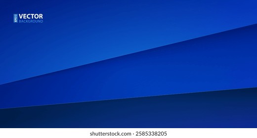 Blue paper layers with realistic shadows abstract background. RGB EPS 10 vector illustration