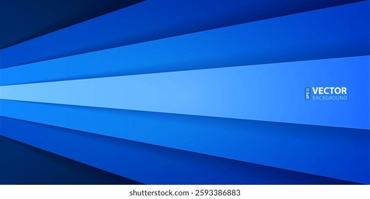 Blue paper layers with realistic shadows abstract background. RGB EPS 10 vector illustration