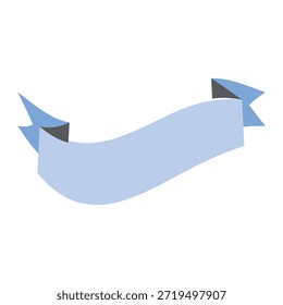 Ilustração vetorial de plano de papel azul voando no céu.