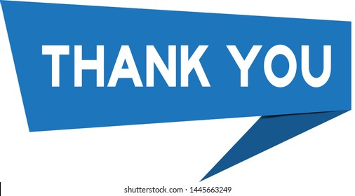 Thank You Banner Template Thank You Stock Vector (Royalty Free) 1725124459