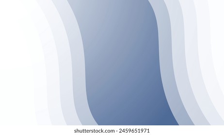 Blue papercut abstract background vector image