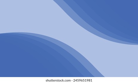 Blue papercut abstract background vector image